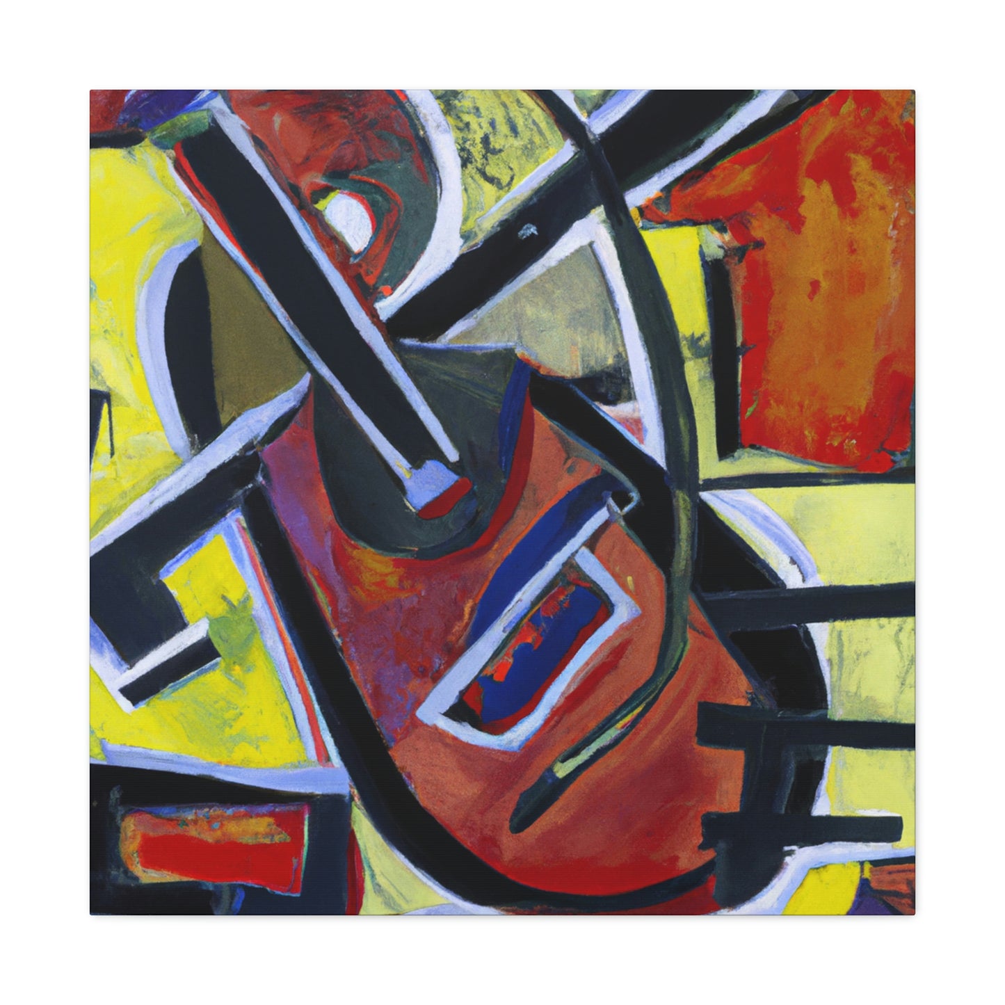 Mandolin in Expressionism - Canvas