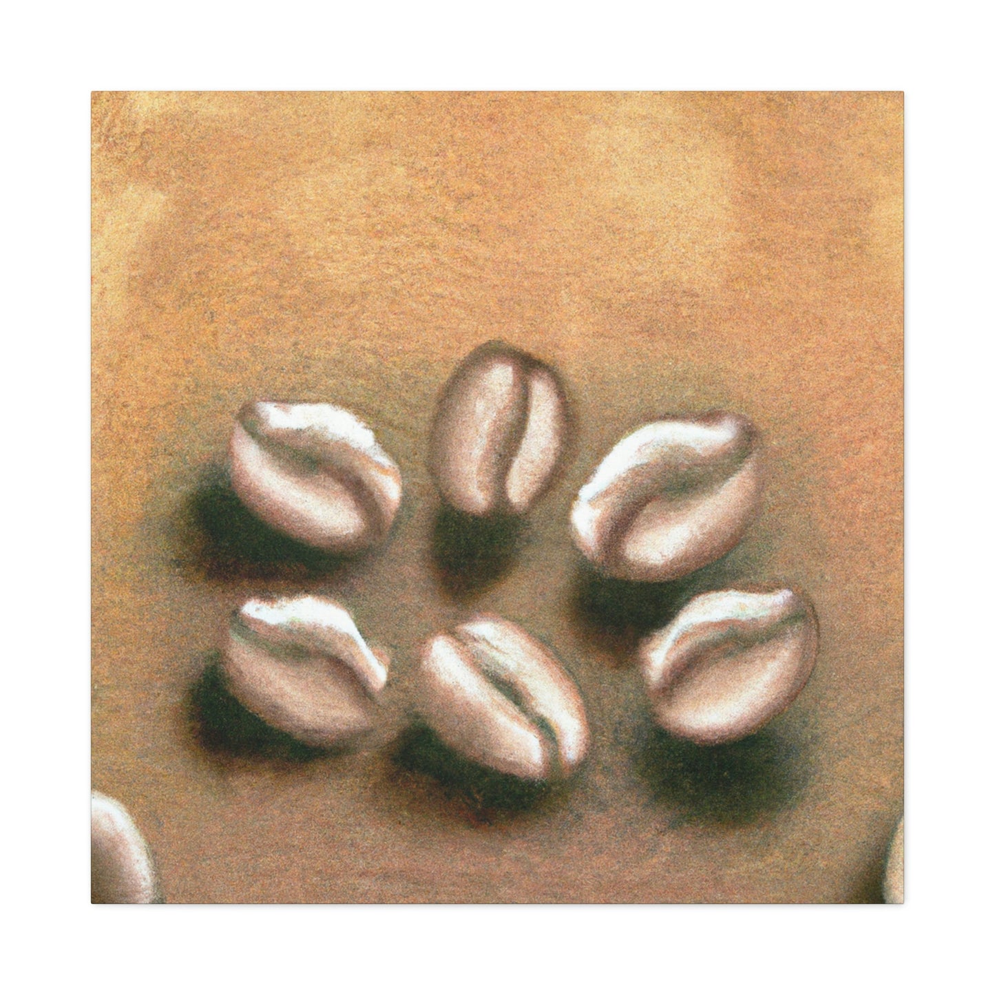 "Coffee Beans: Art Deco" - Canvas