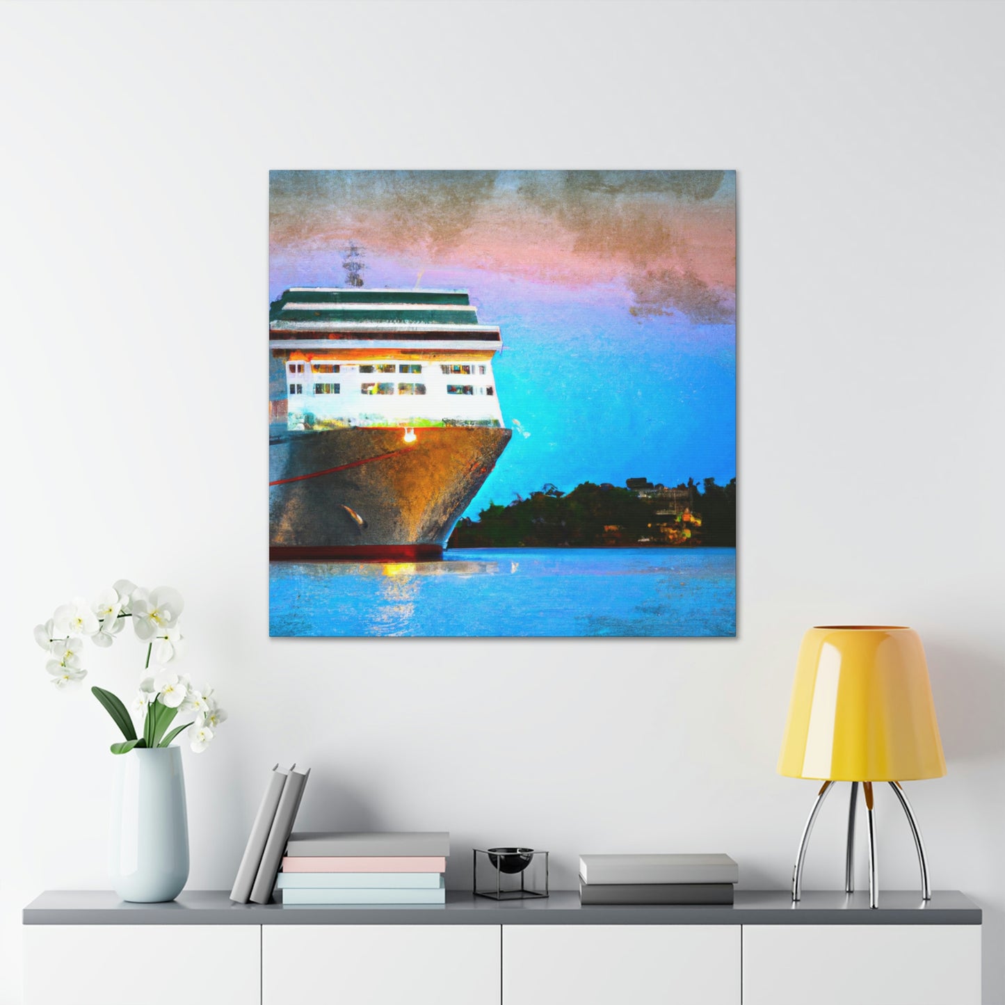 "Cruise Ship Symphony Scene" - Canvas