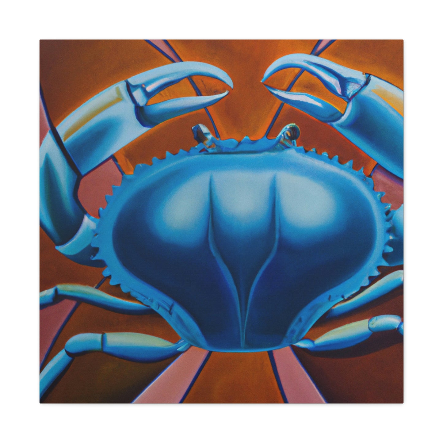 "Crab in Art Deco" - Canvas