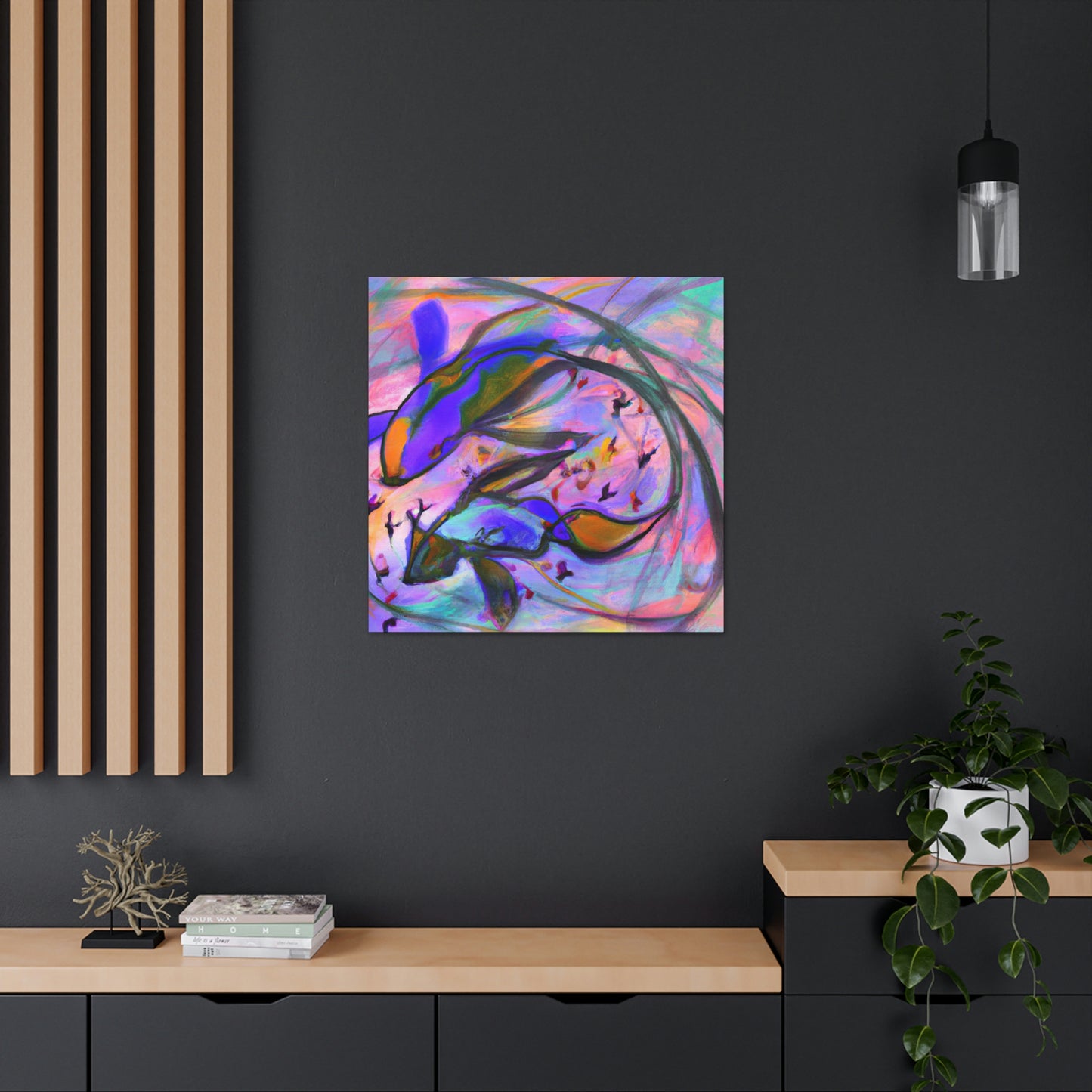 Guppy Abstract Reflection - Canvas