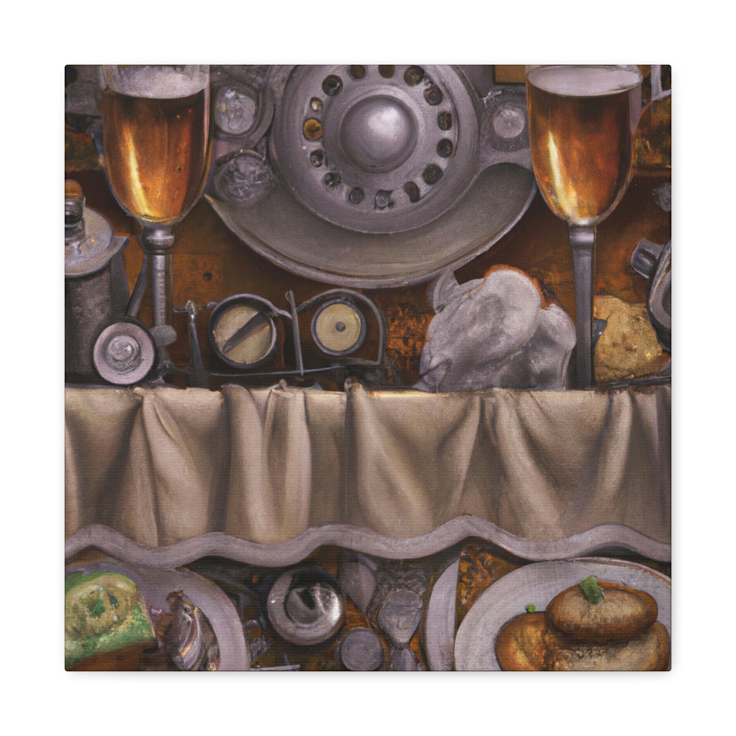 Steampunk Dinner Setting - Canvas