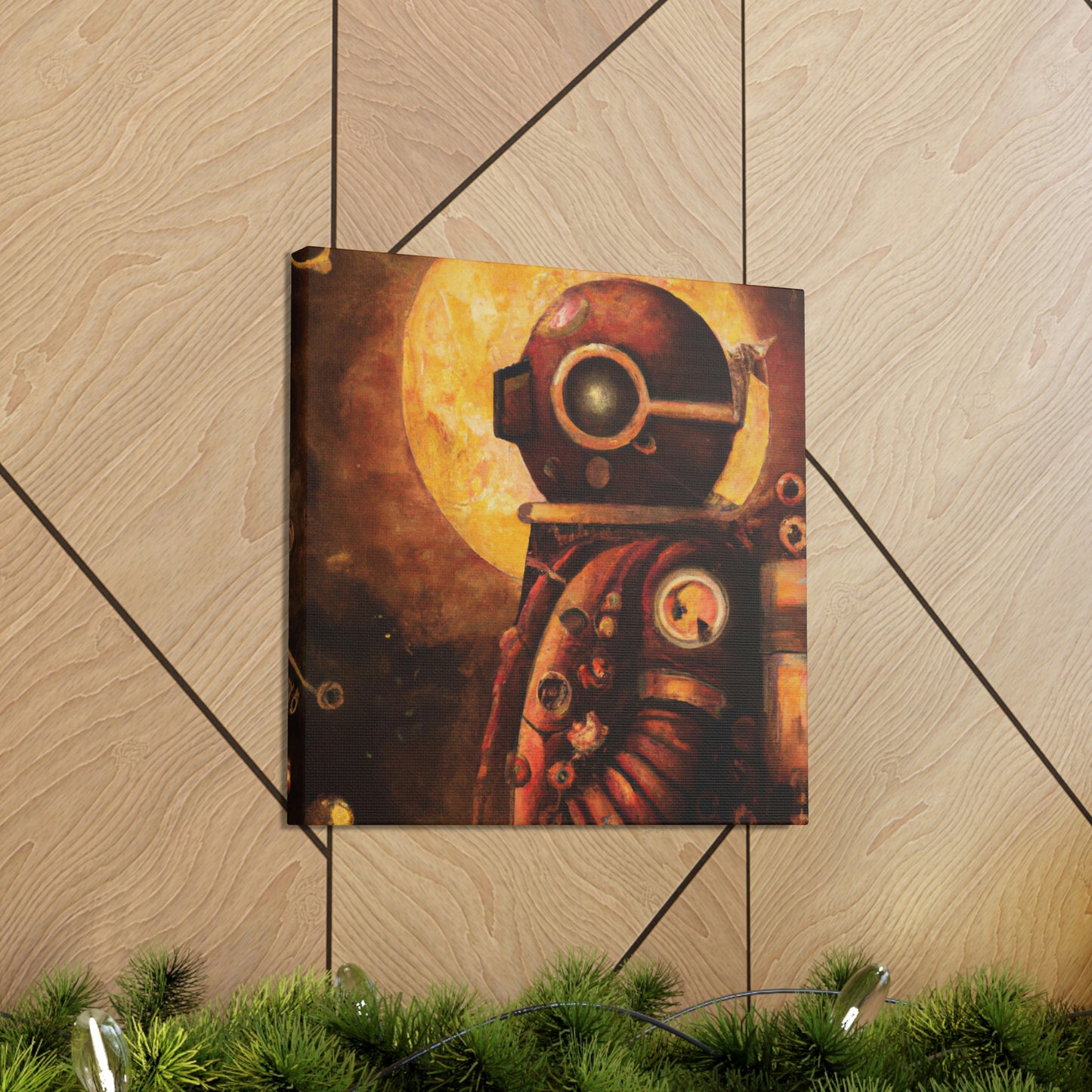 "Steampunk In a Spacesuit" - Canvas