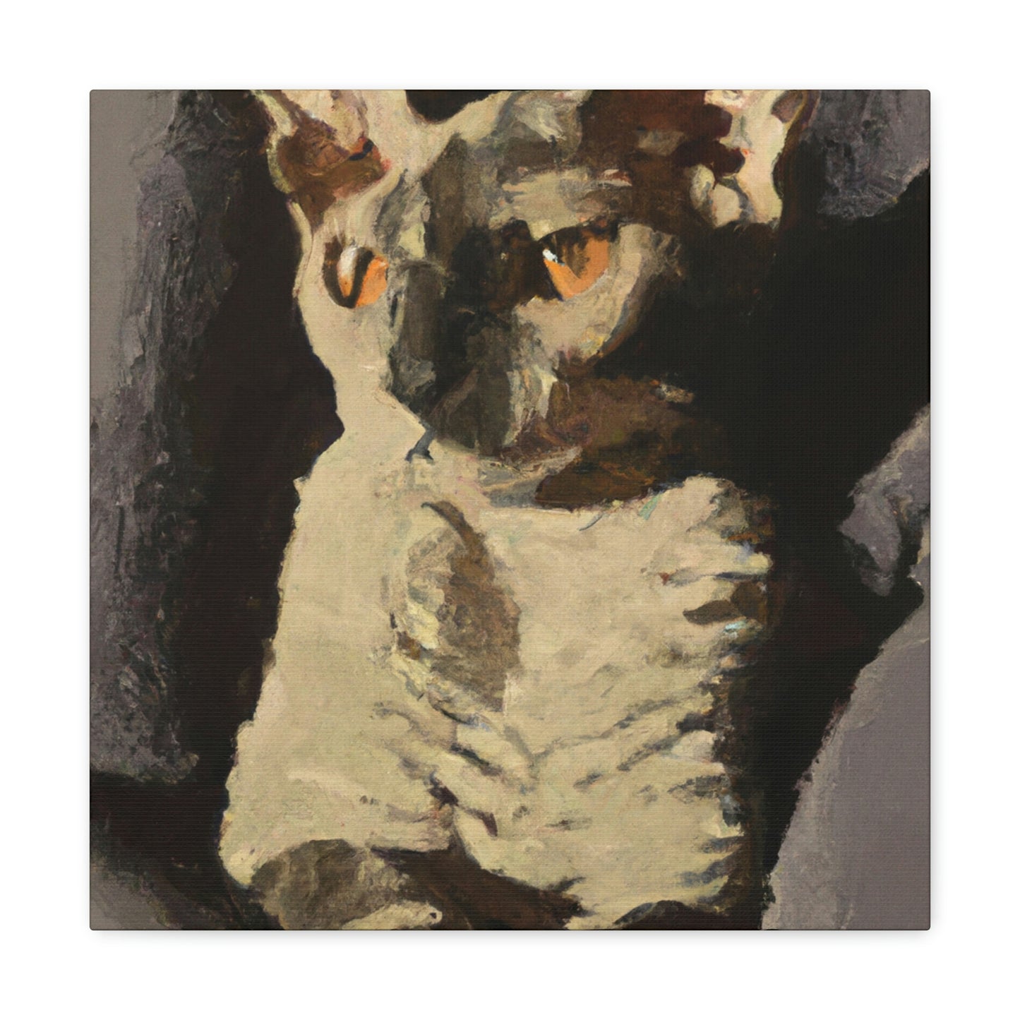 "Devon Rex Dreamscape" - Canvas