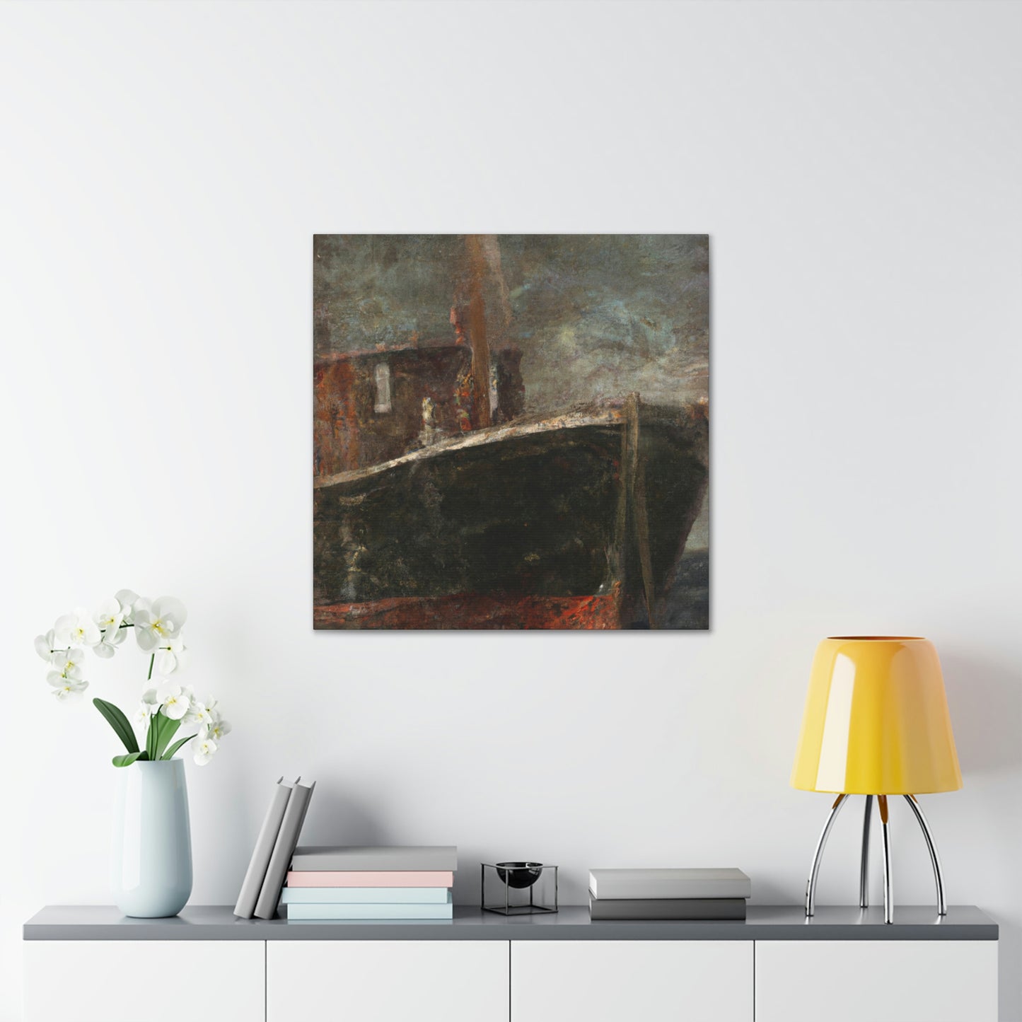 Sailing at Moonlight Beach - Canvas