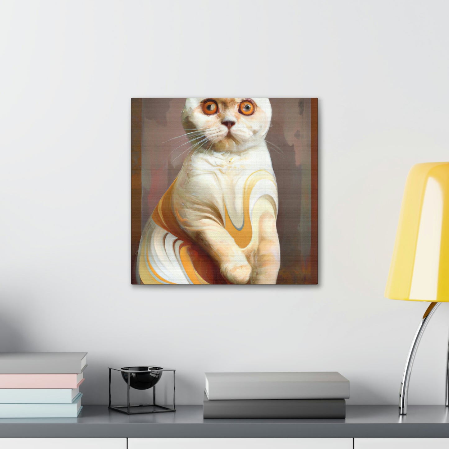 "Kilted Cat Curves" - Canvas