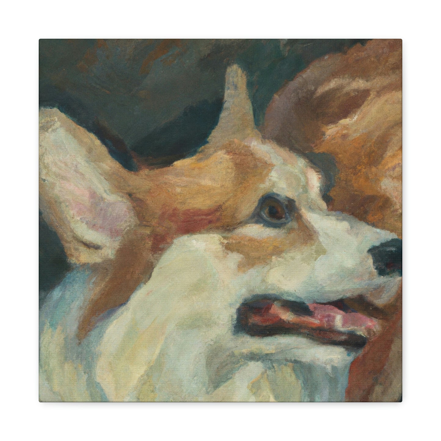 Corgi's Surreal Dream - Canvas