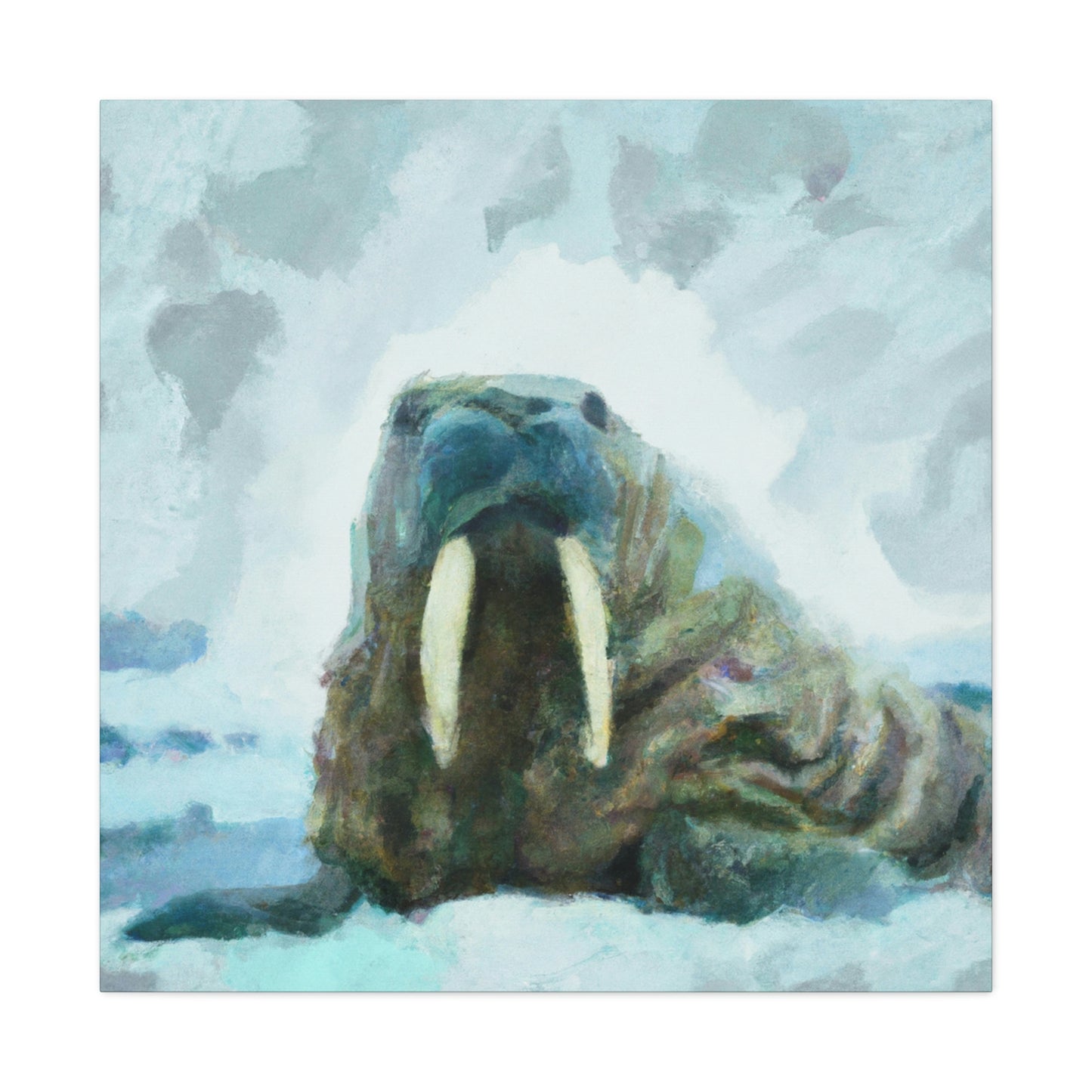 "Walrus in Expressionism" - Canvas