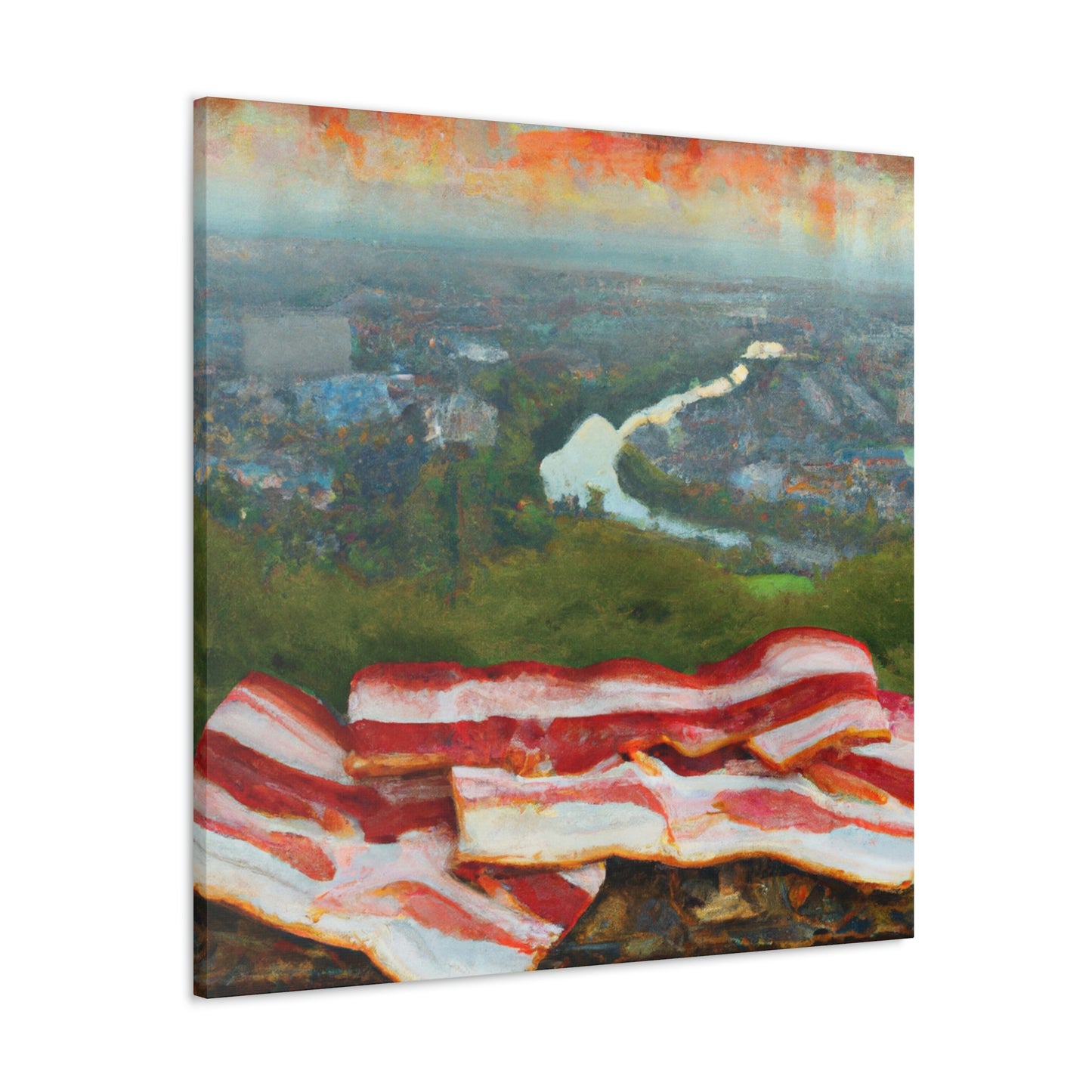 "Bacon Under Moonlight" - Canvas