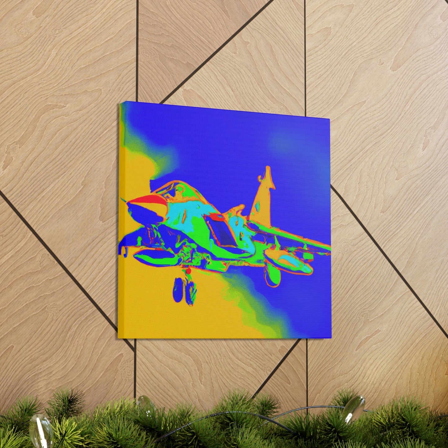 "Supersonic Fauve Fighter" - Canvas