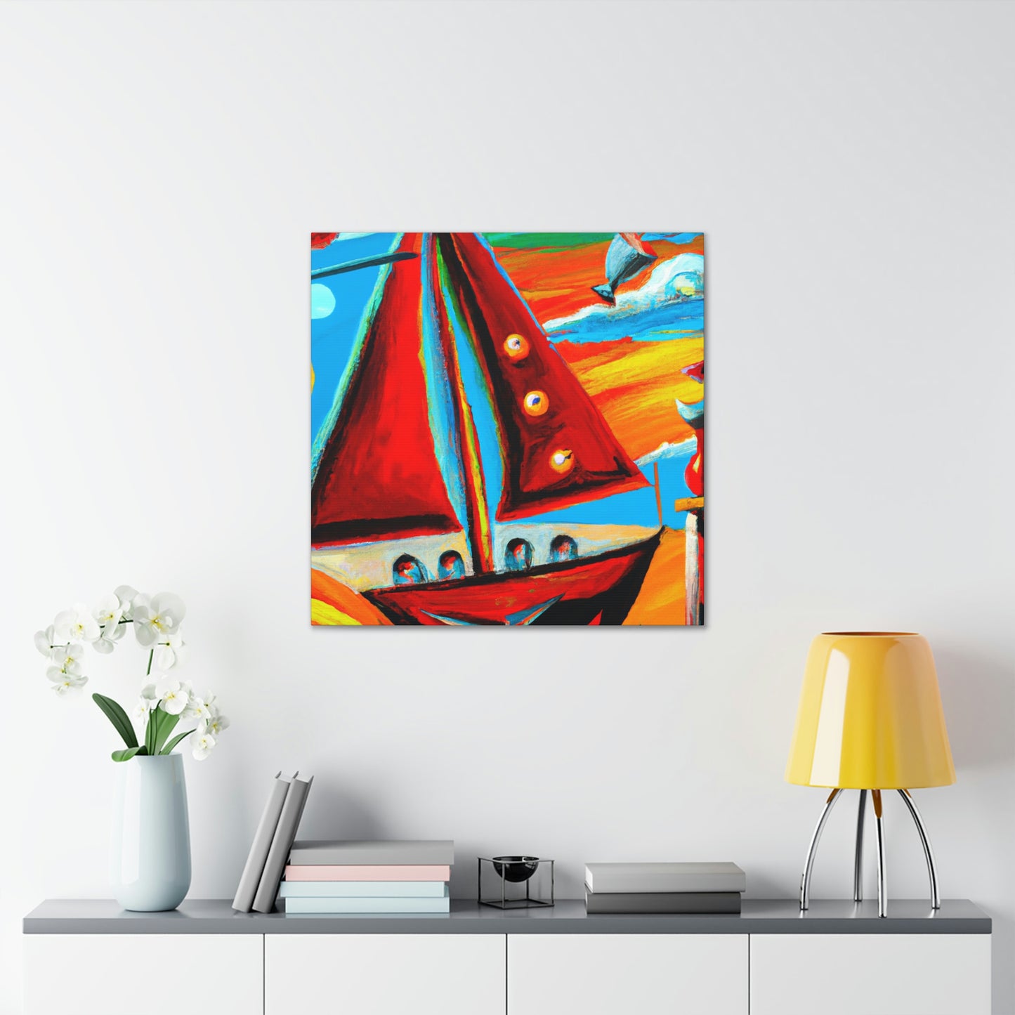 Sailboat in Dreamscape - Canvas