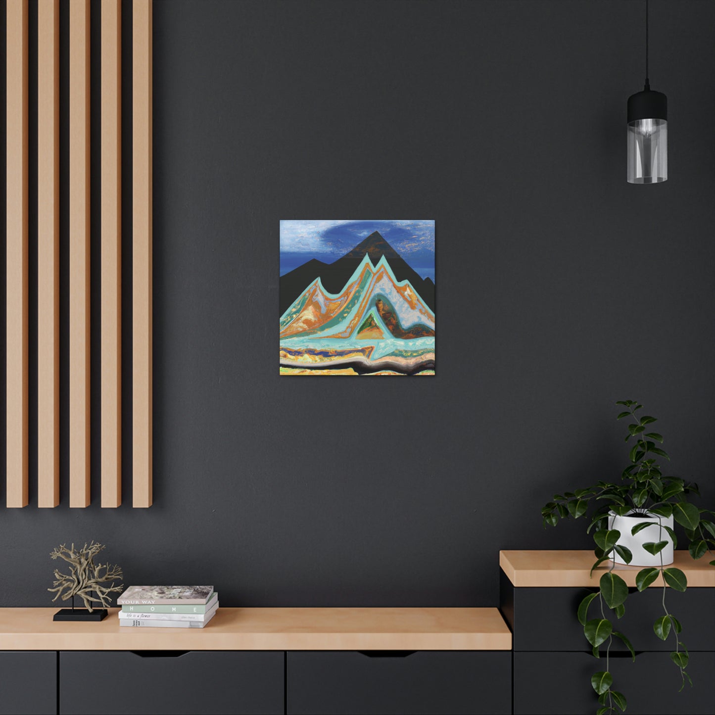 Mountain Mystique Painting - Canvas