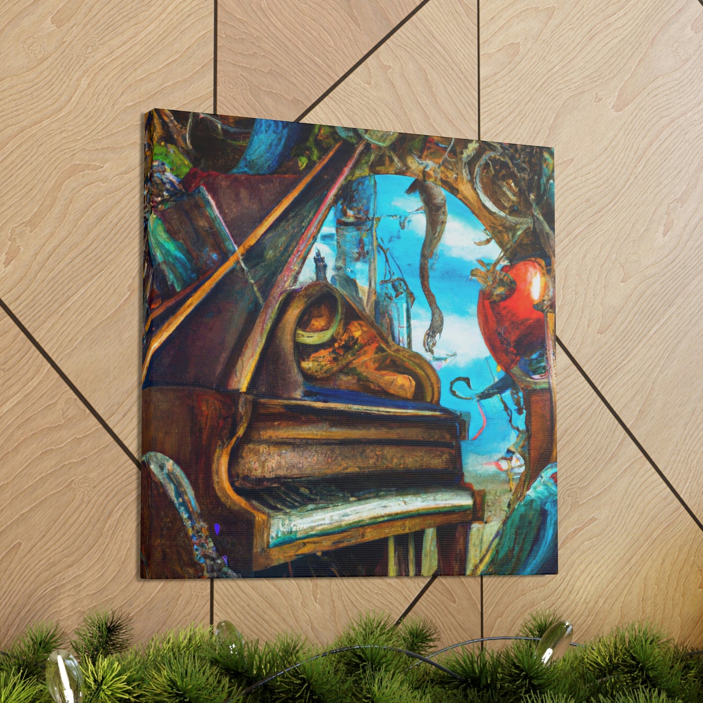 Piano in Expressionism - Canvas