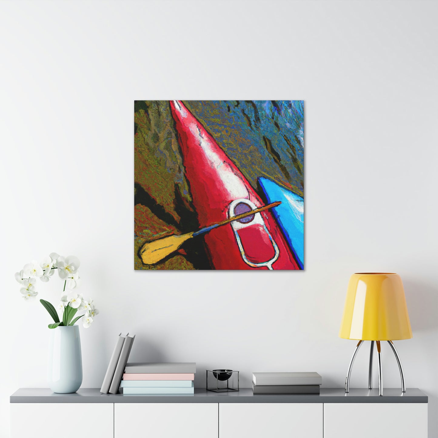 Kayak in Deco Style - Canvas