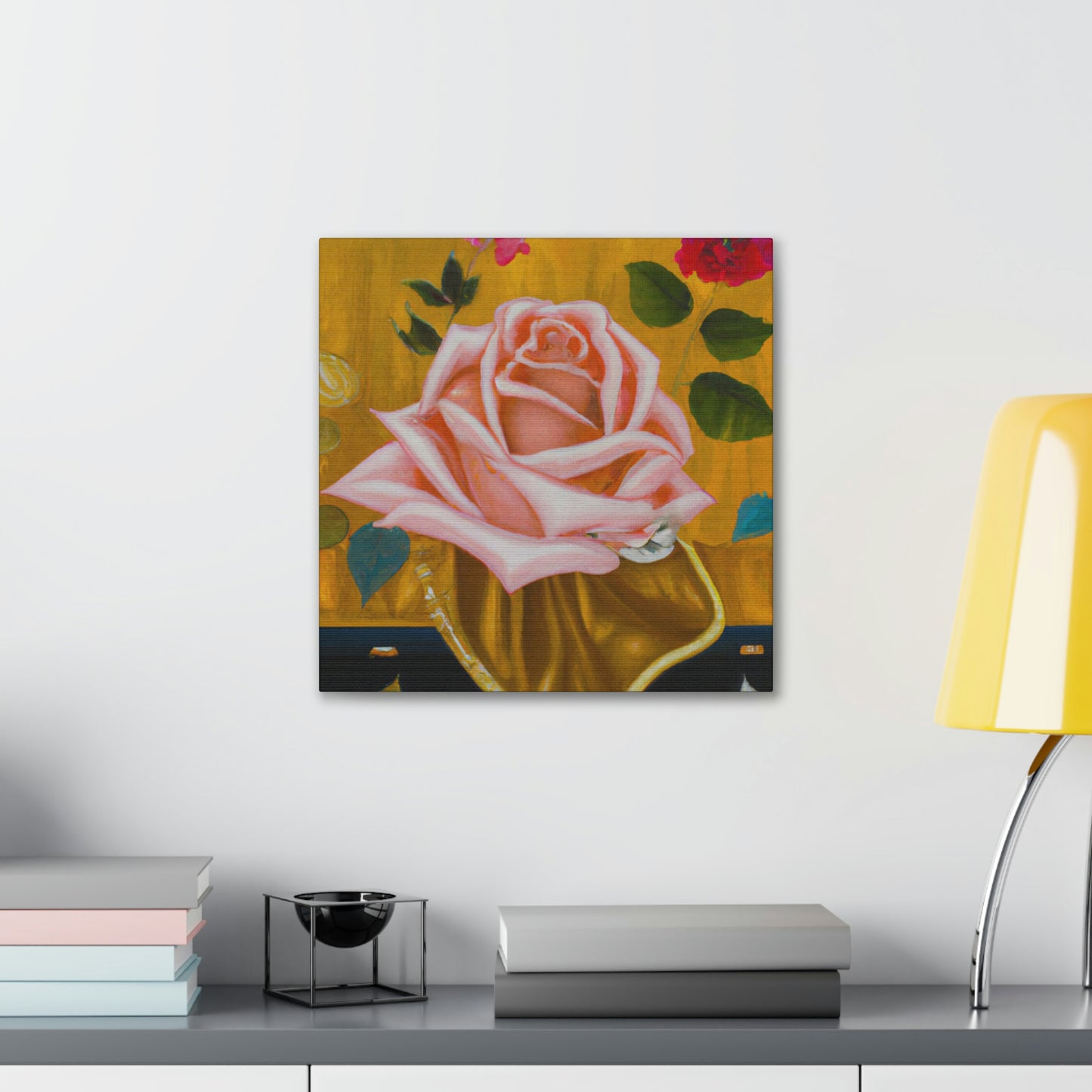 Rose in Radiance. - Canvas