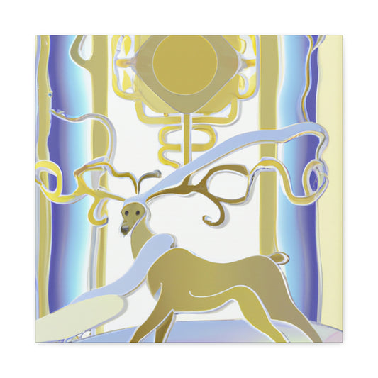 "Reindeer Art Deco" - Canvas