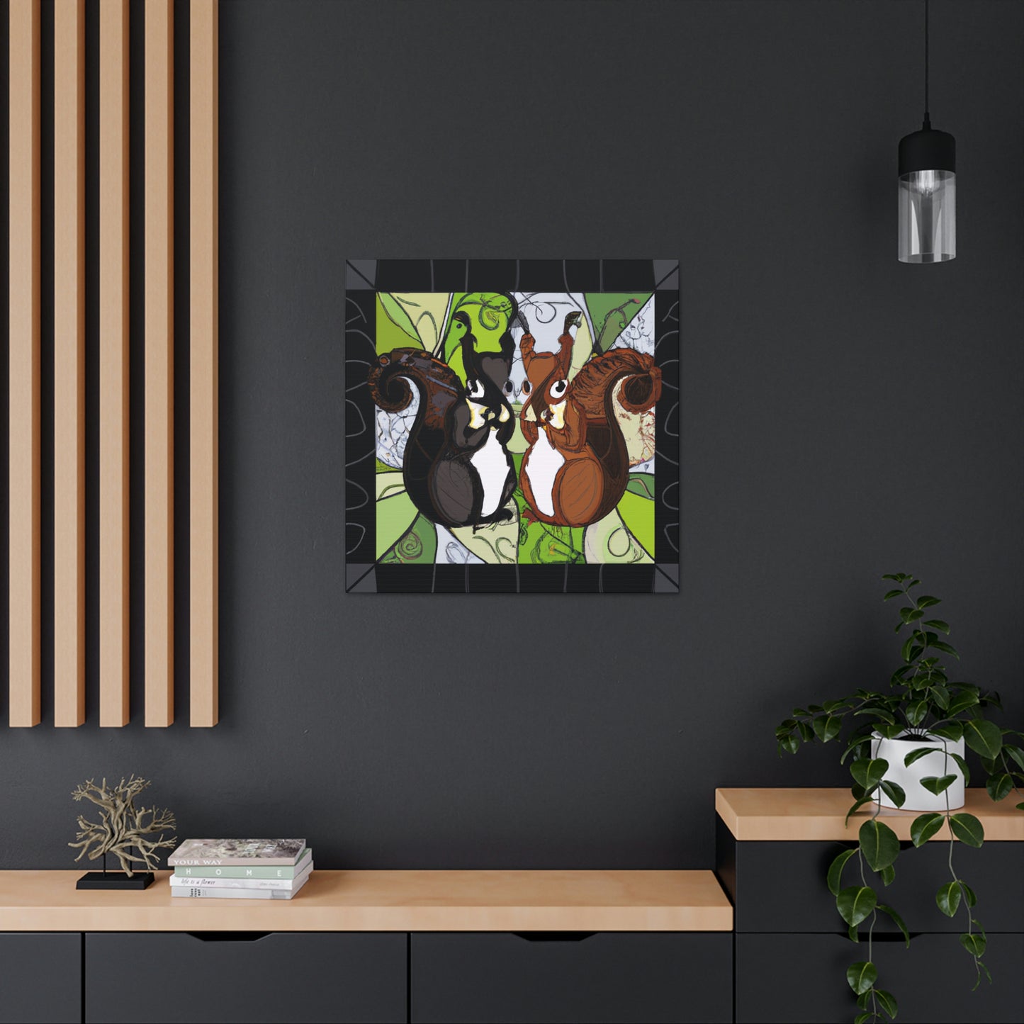 Squirrels in Motion - Canvas