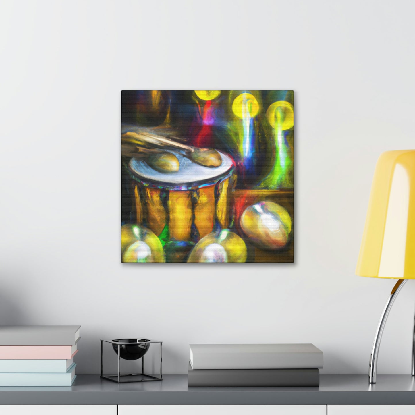 Bongos in Moonlight. - Canvas