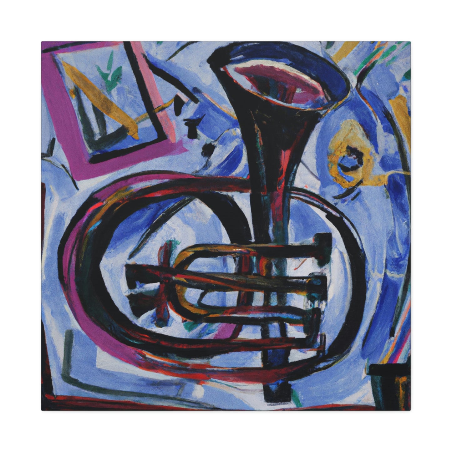 Trumpet in Expressionism - Canvas