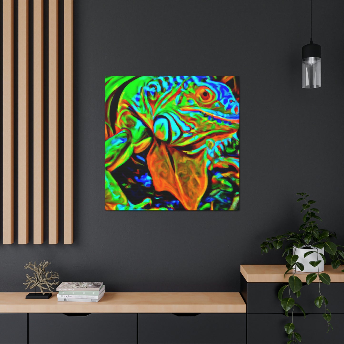 "Iguanas in Expressionism" - Canvas