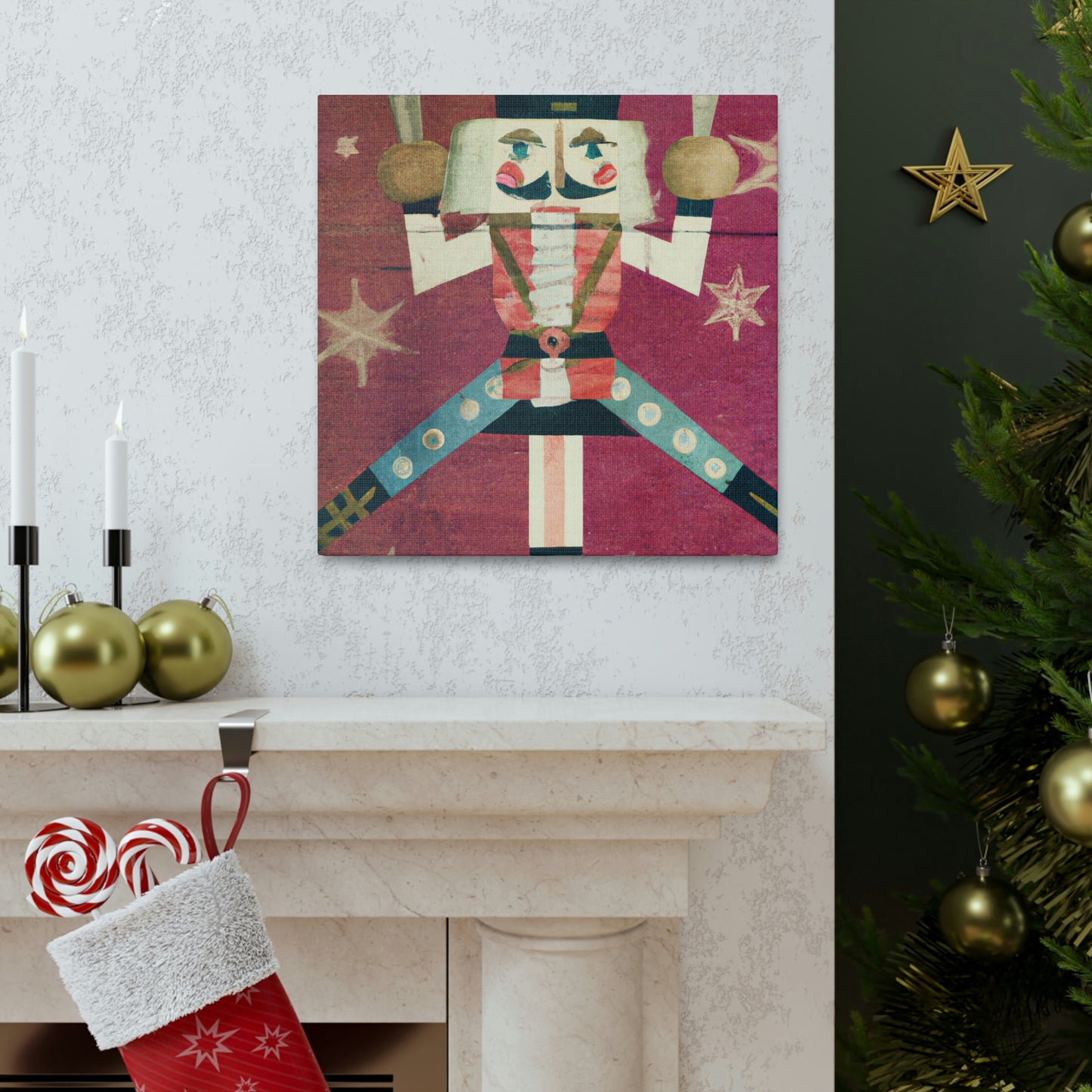 Nutcracker in Glitter - Canvas