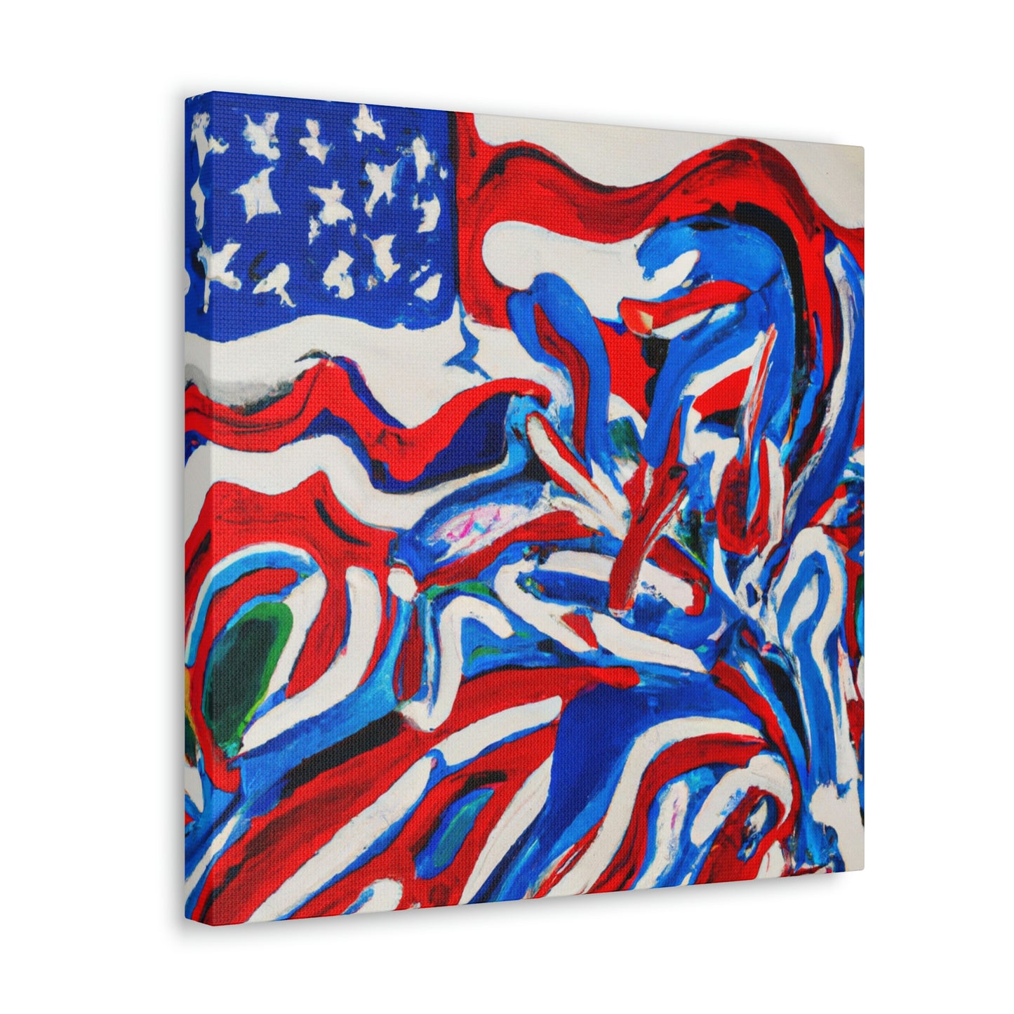 "Flag of Dreams Unfurled" - Canvas