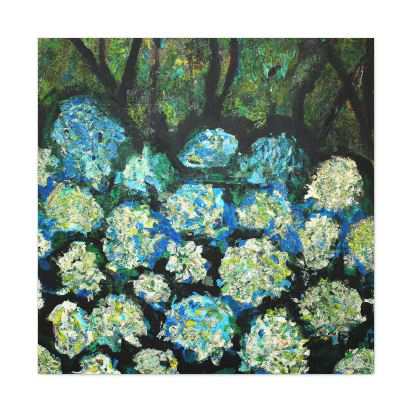 "Hydrangea Abstraction Bliss" - Canvas