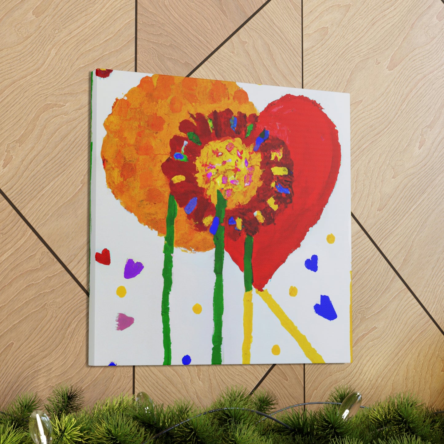 "Love Blooms Forever" - Canvas