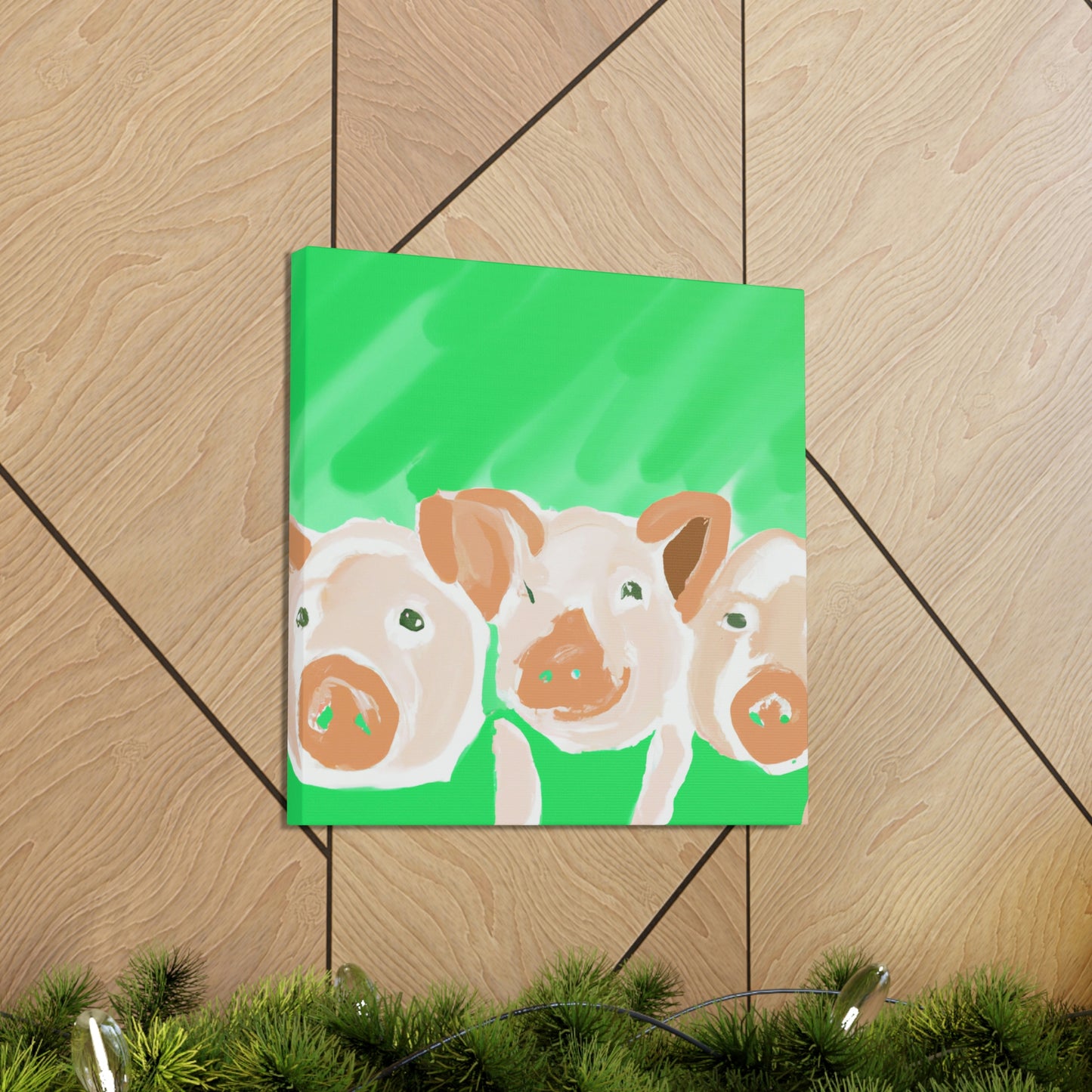 Pigs in Monochrome - Canvas