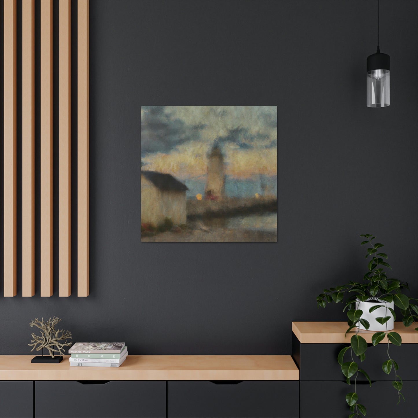 "Lighthouse on the Coast" - Canvas