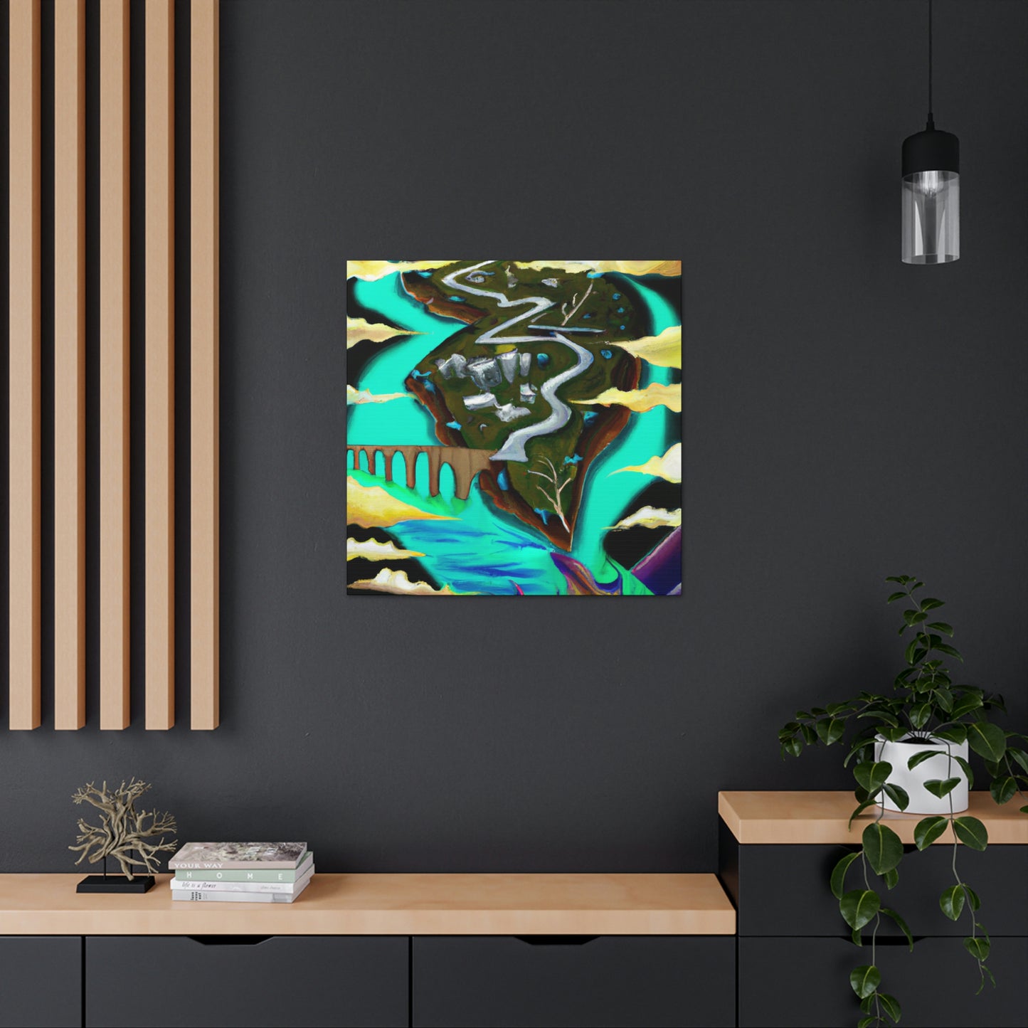 River's Surreal Journey - Canvas