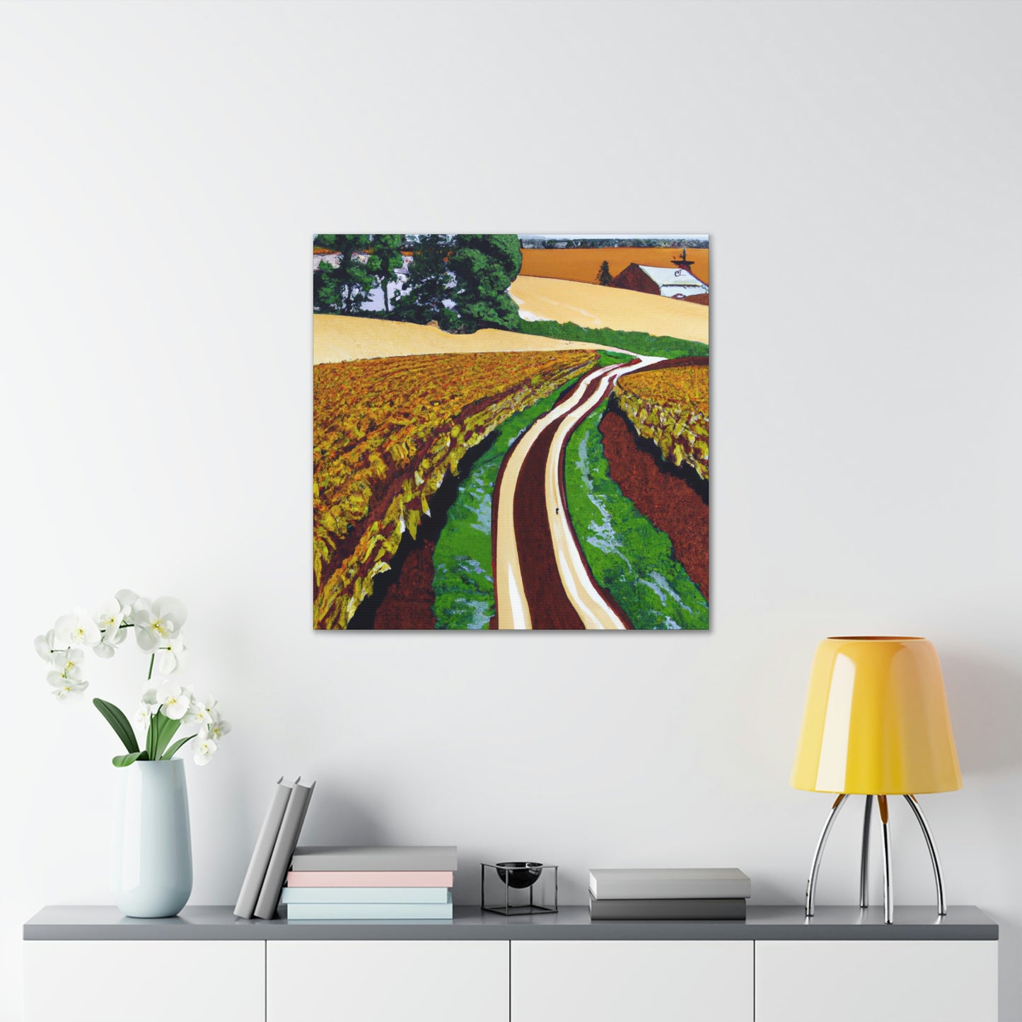 "Tranquil Country Road". - Canvas