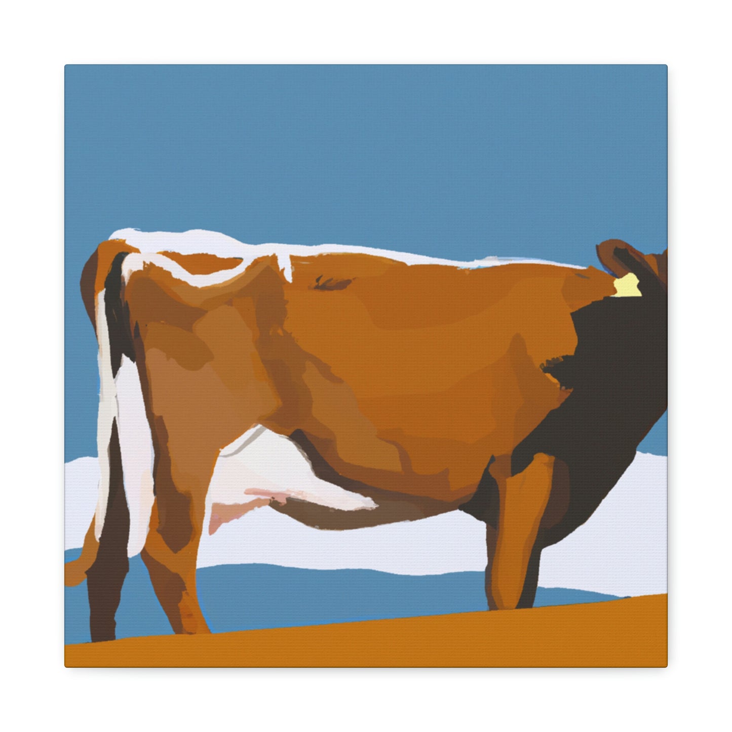 "Jersey Cow Contemplation" - Canvas