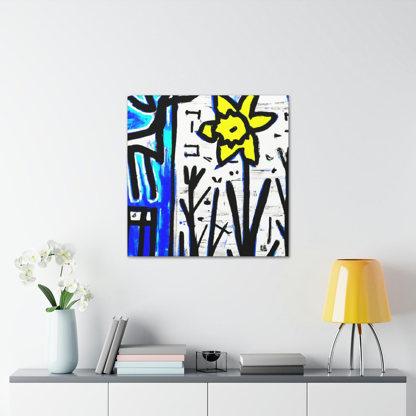 "Daffodils in Abstraction" - Canvas