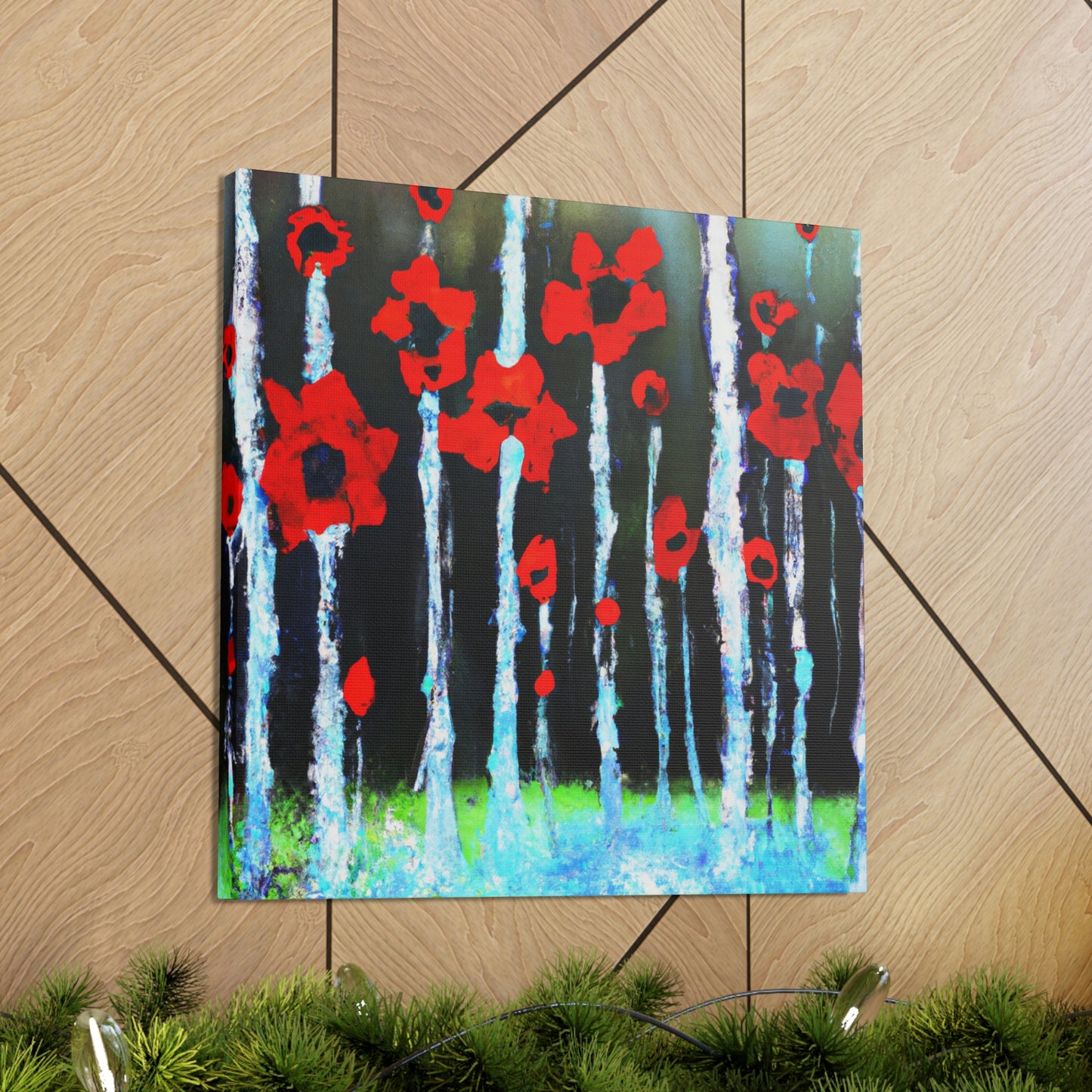 Poppy in Abstracted Freedom - Canvas