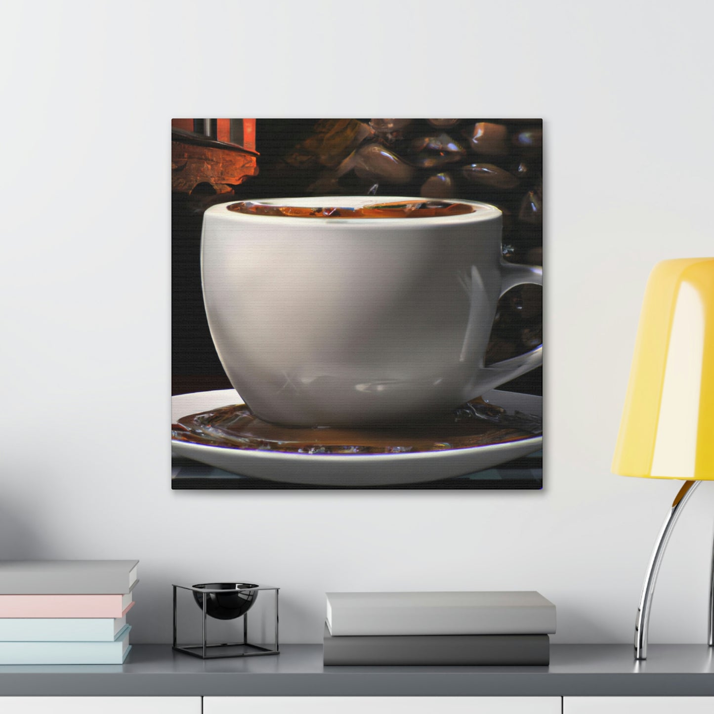 "Coffee Reflection Realism" - Canvas