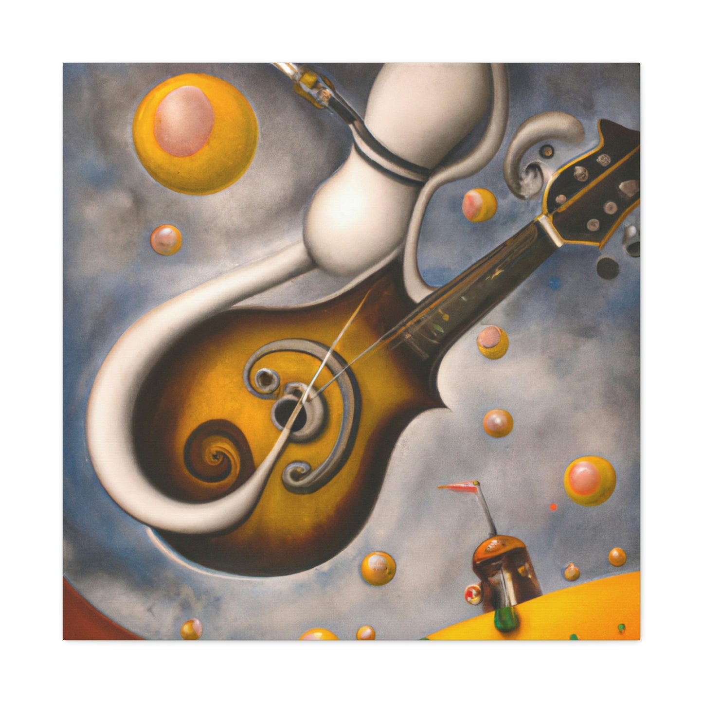 Mandolin in Surreality. - Canvas