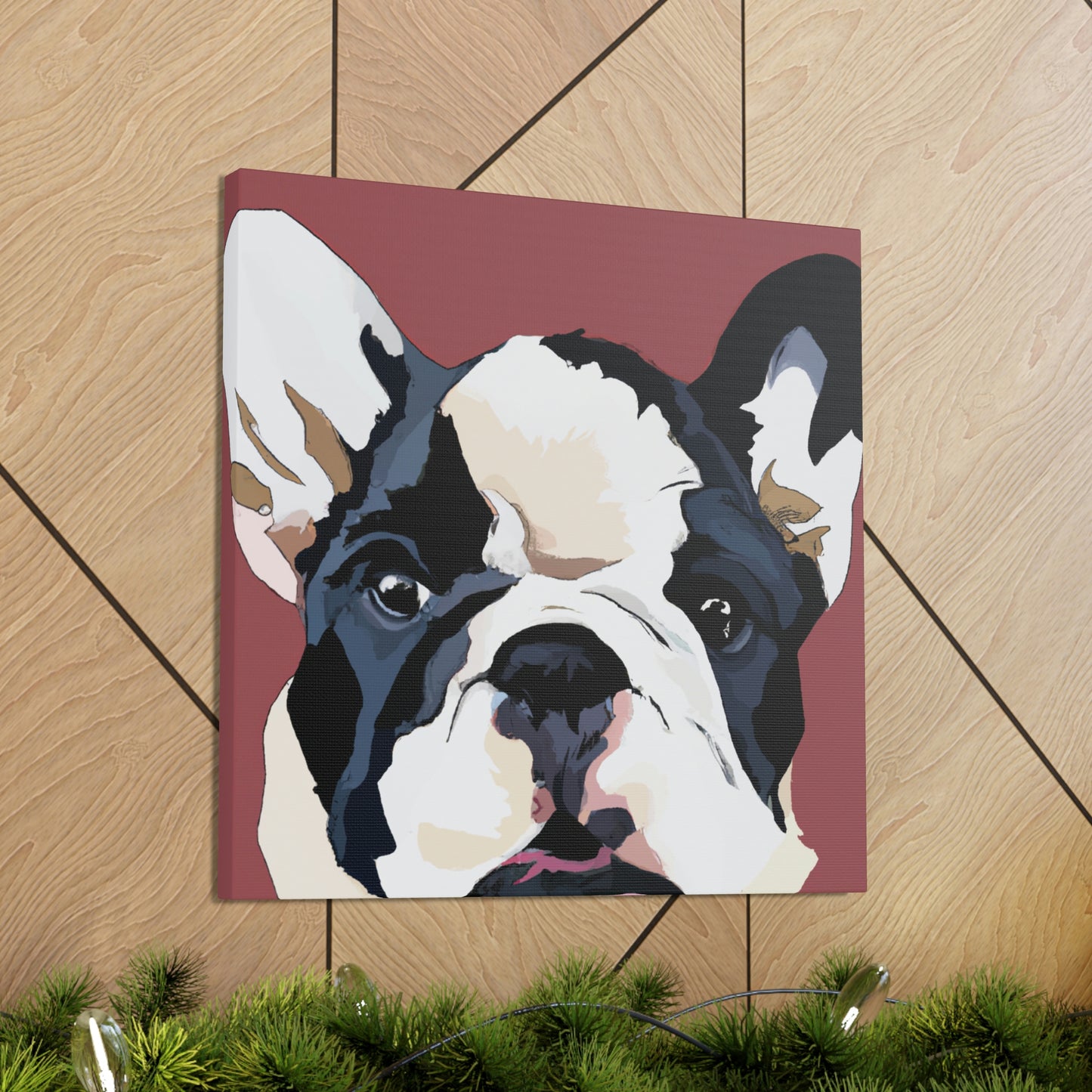 "Bulldog Minimalism Dream" - Canvas