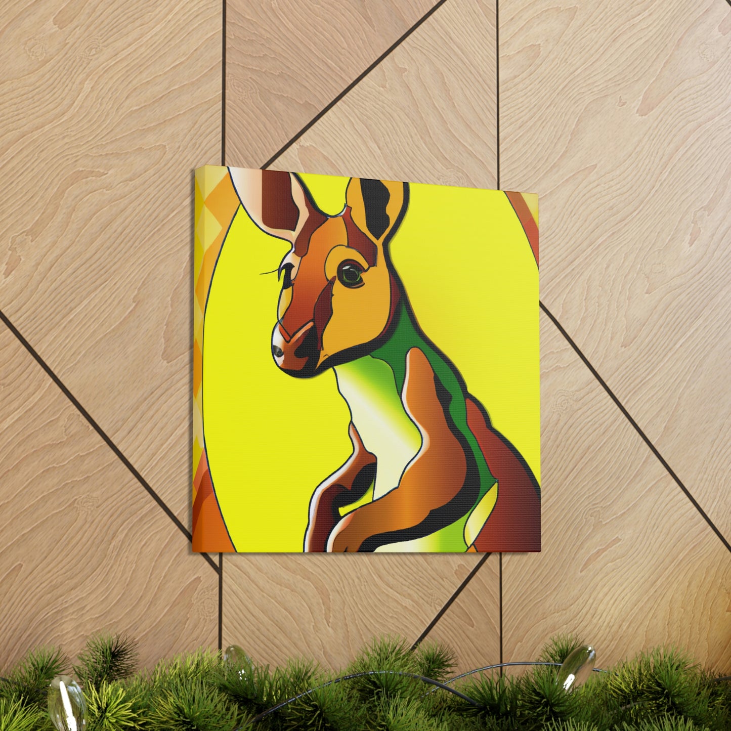 "Wallaby Amidst Glitter" - Canvas