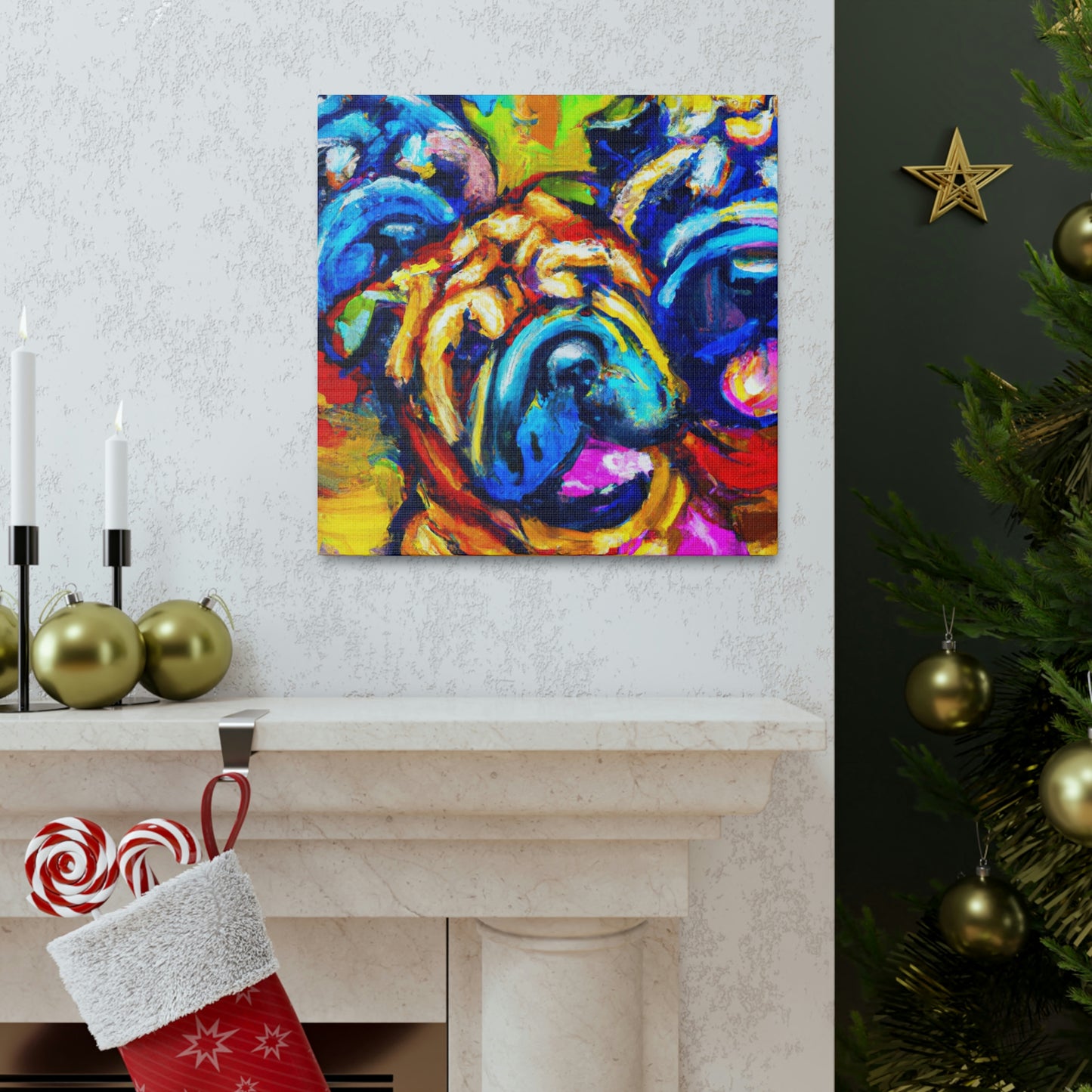 Shar Pei Dreamscape - Canvas