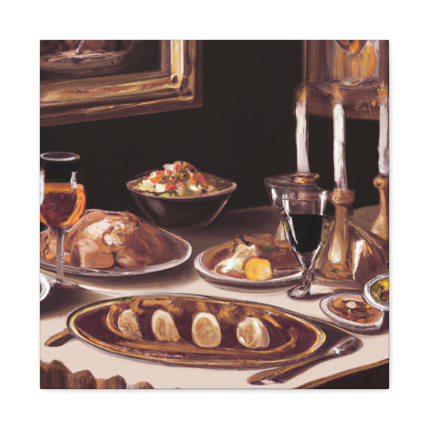 Dining Scene Neoclassic - Canvas