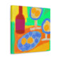 "Eggs in Fauvist Hues" - Canvas