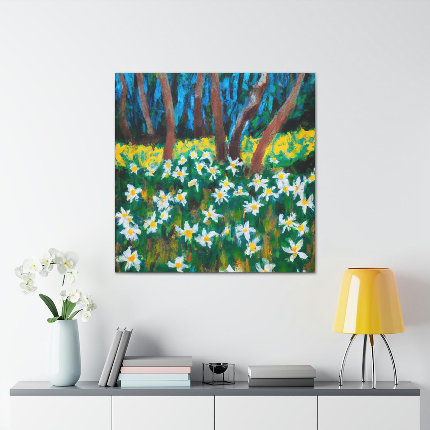 "Daffodil: Awe Ablaze" - Canvas