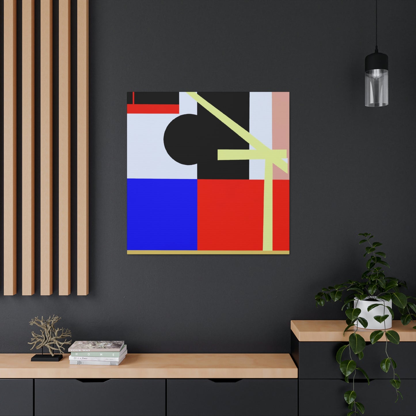 "Hay Bales in Art Deco" - Canvas