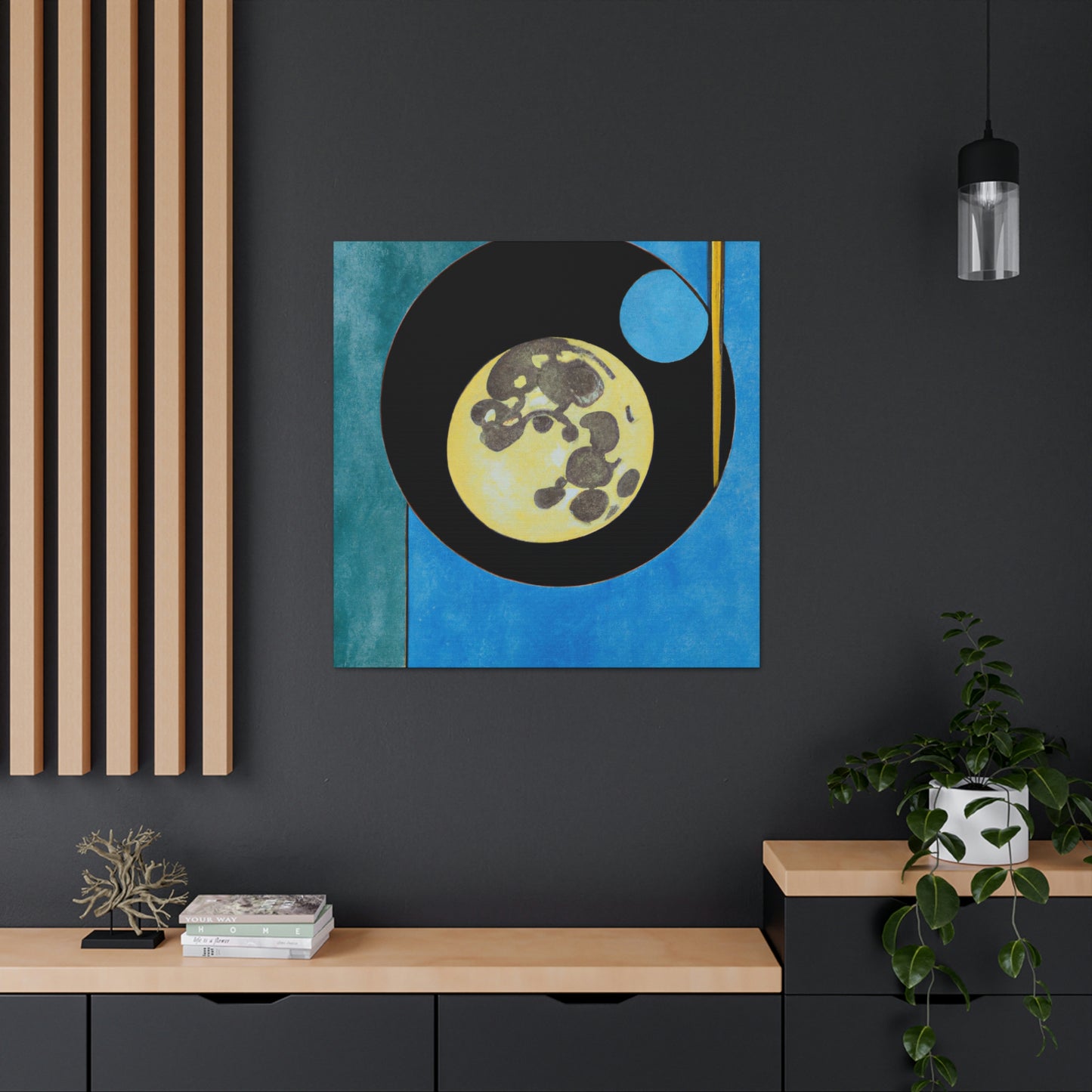 "Luna's Reflection Glows" - Canvas