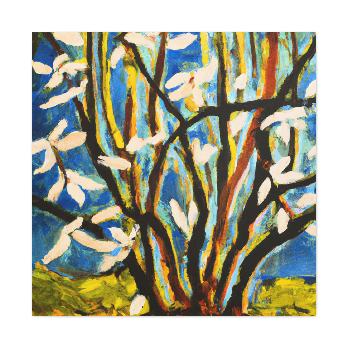 Dogwood in Expressionism - Canvas