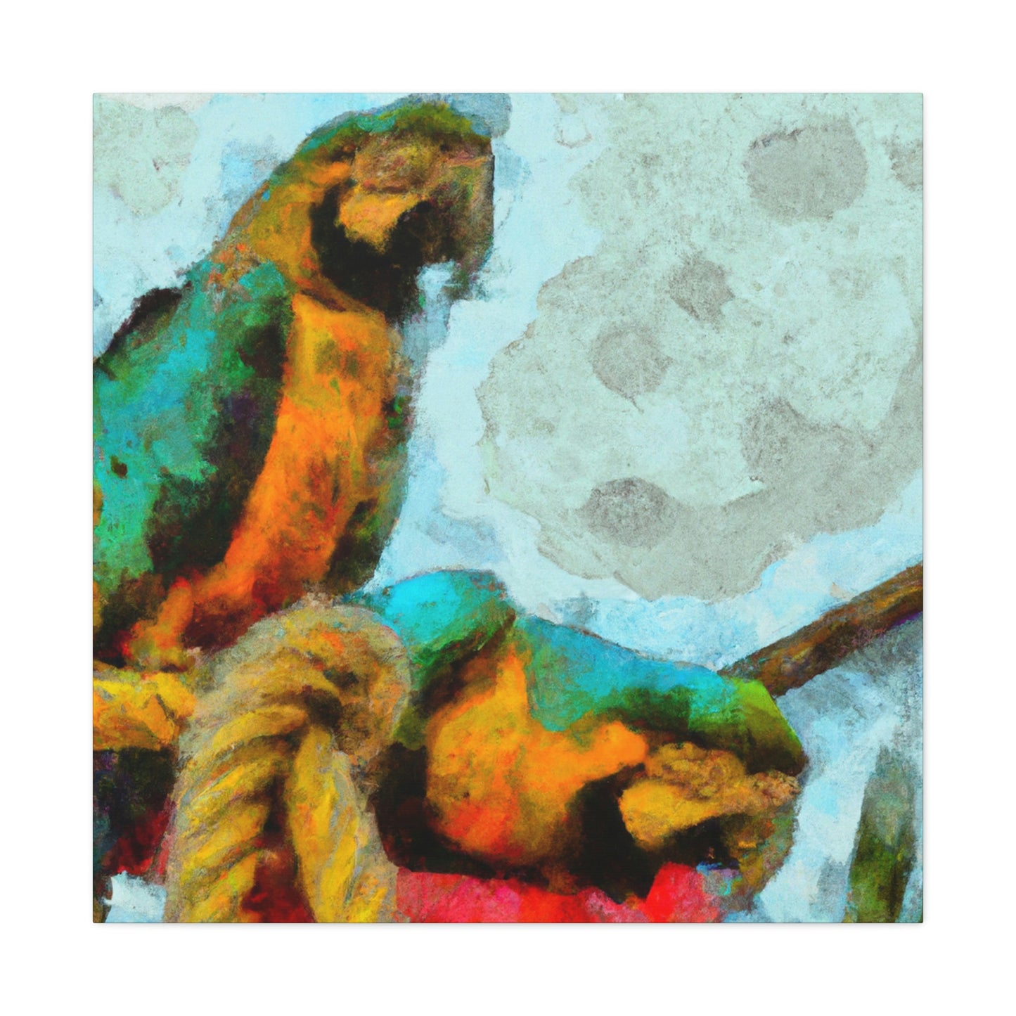 "Macaws in Harmony" - Canvas