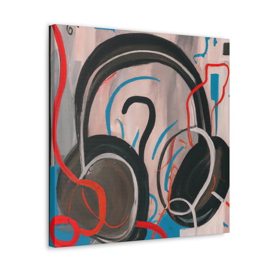 Headphones in Expressionism - Canvas