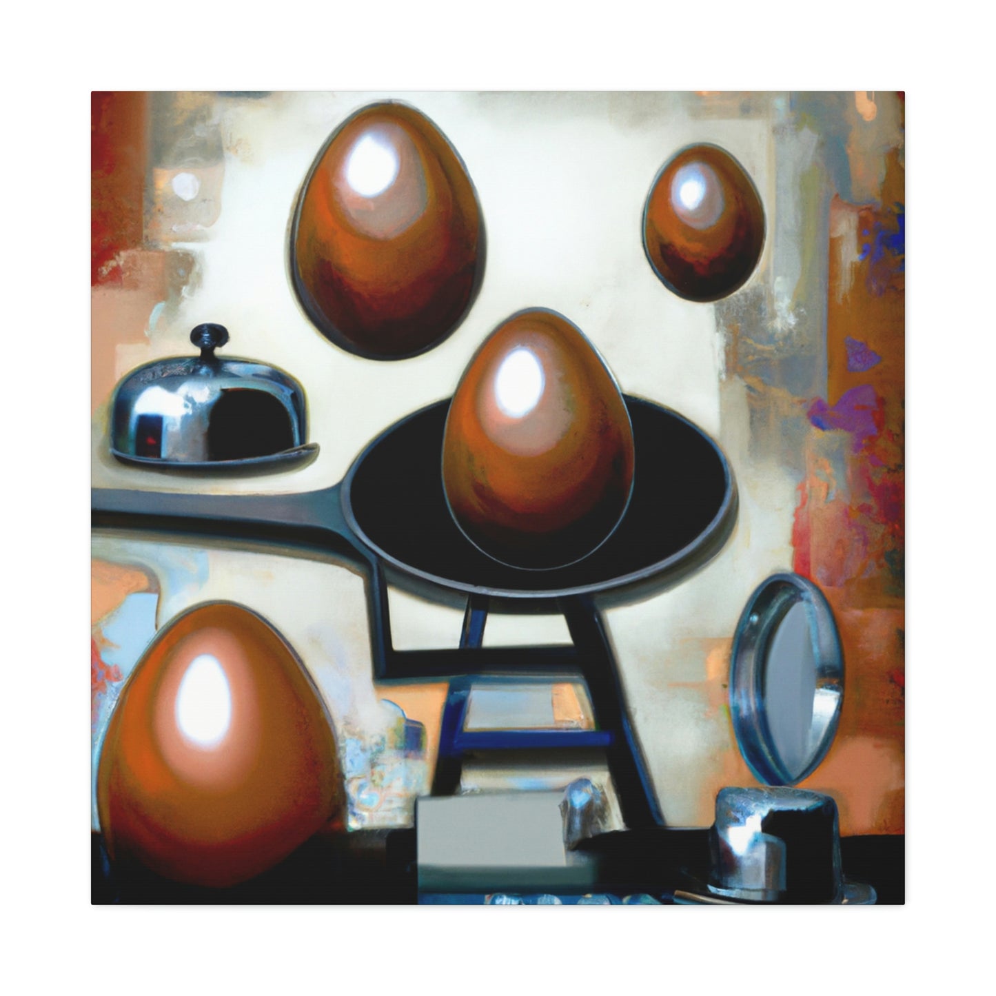 Eggs in Abstraction - Canvas