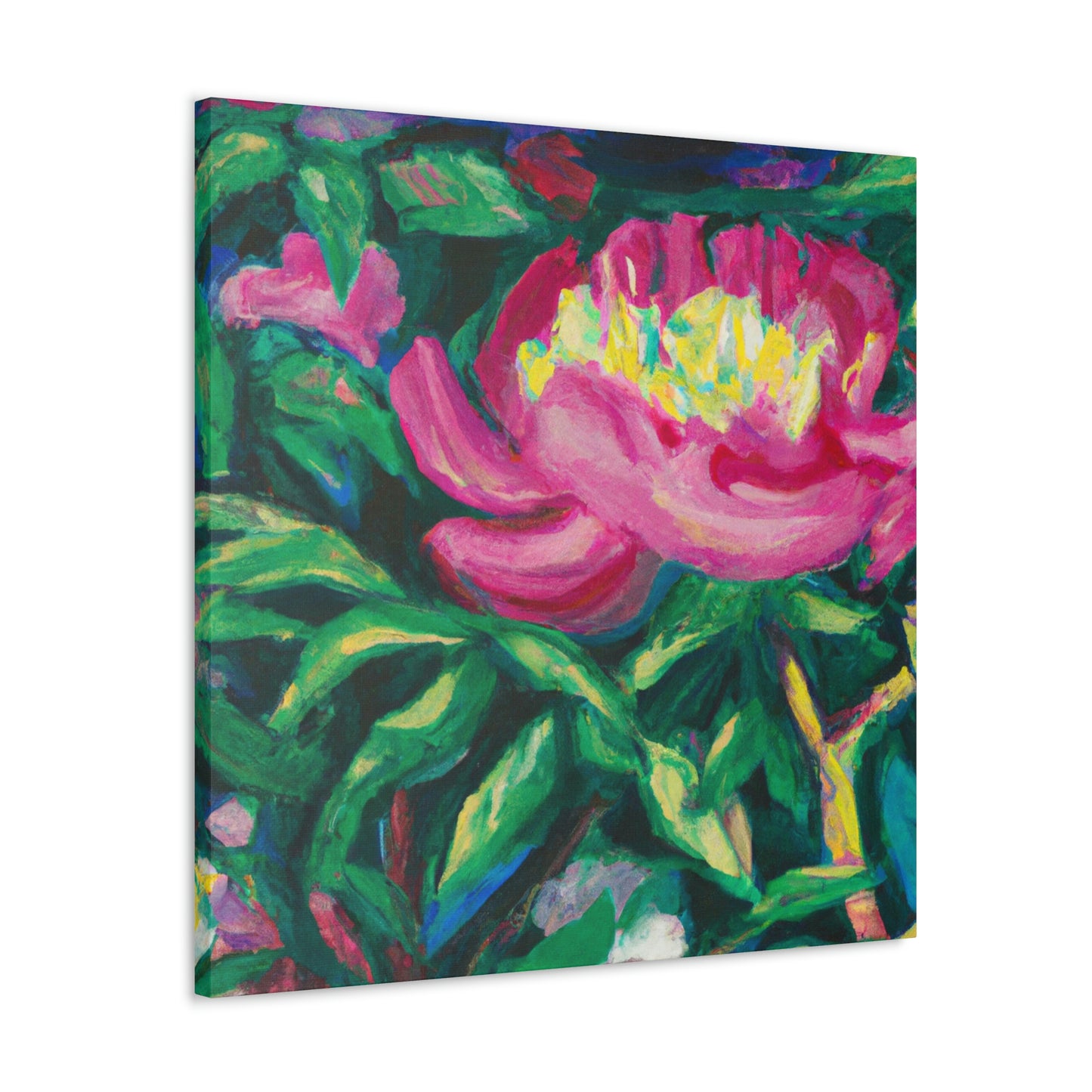 "Peony in Expressionism" - Canvas